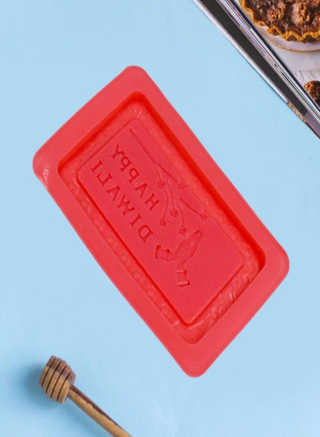 Garth Chocolate Mould – Silicone Chocolate Mould Tray for Candy, Cake&Jelly, Festive Happy Diwali Decorative Mould, Flexible, Non-Stick&Reusable, Homemade Food-Grade Baking Moulds (Pack of 1- Pink) - Image 4