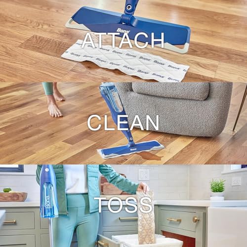 Bona Multi-Surface Floor Cleaning Pads - 18 Refills - Heavy-Duty, Disposable, Microfiber Pads for Easy Floor Cleaning - Image 4