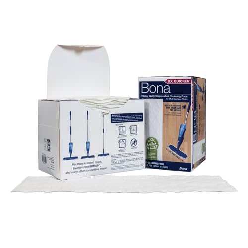 Bona Multi-Surface Floor Cleaning Pads - 18 Refills - Heavy-Duty, Disposable, Microfiber Pads for Easy Floor Cleaning - Image 5