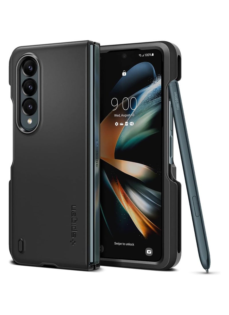 Spigen - Spigen Thin Fit P Case Designed for Samsung Galaxy Z Fold 4 5G (2022) - Black - Image 1