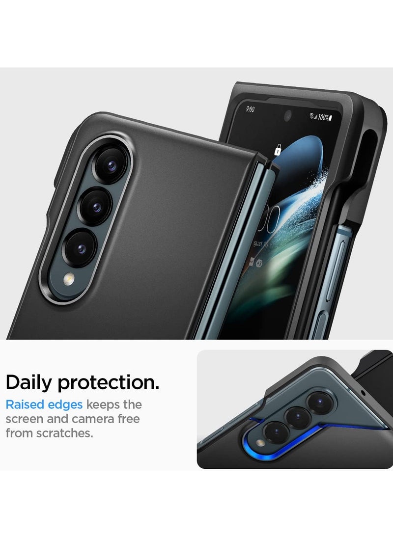 Spigen - Spigen Thin Fit P Case Designed for Samsung Galaxy Z Fold 4 5G (2022) - Black - Image 1