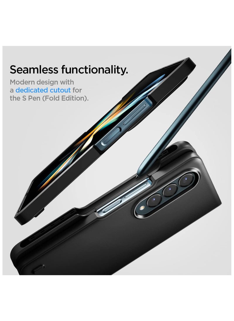 Spigen - Spigen Thin Fit P Case Designed for Samsung Galaxy Z Fold 4 5G (2022) - Black - Image 1