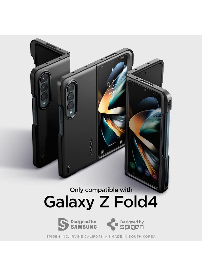 Spigen - Spigen Thin Fit P Case Designed for Samsung Galaxy Z Fold 4 5G (2022) - Black - Image 1
