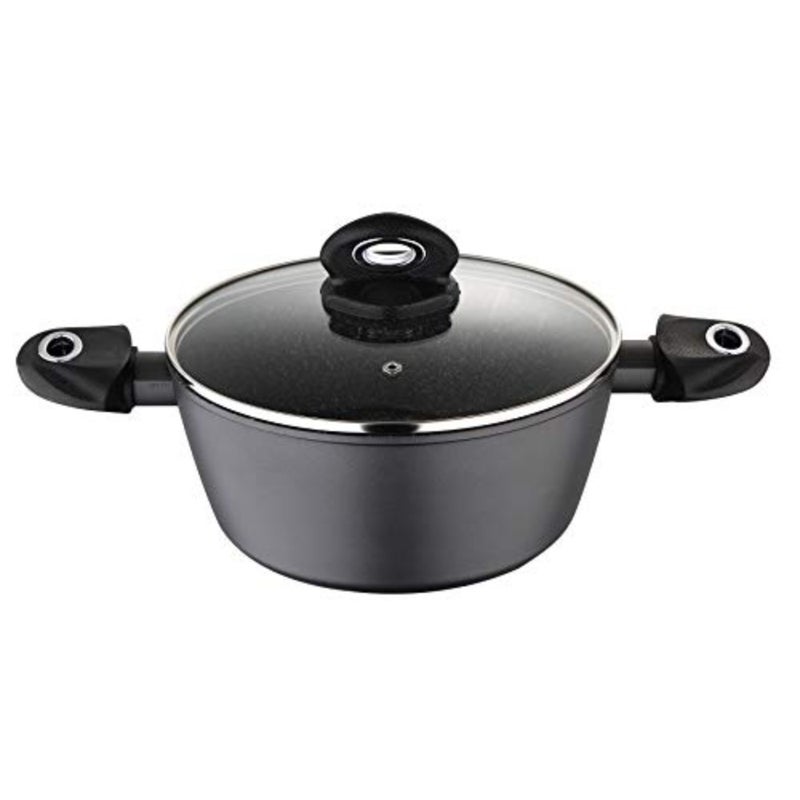 Orion Casserole Induction, 24cm, Forged Aluminium, Induction Bottom, Grey Colour, Marble+ Coating, BG8515Mbg - Image 1