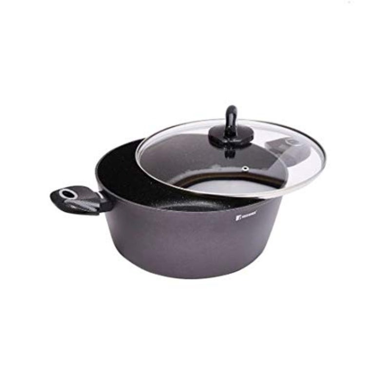 Orion Casserole Induction, 24cm, Forged Aluminium, Induction Bottom, Grey Colour, Marble+ Coating, BG8515Mbg - Image 3
