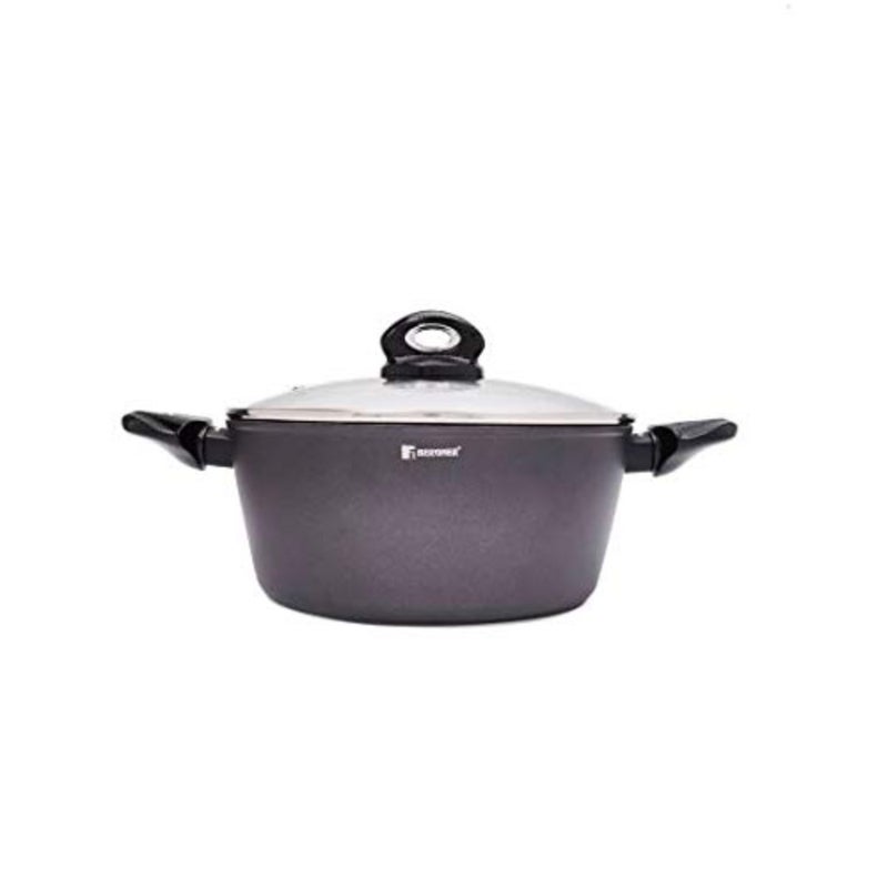 Orion Casserole Induction, 24cm, Forged Aluminium, Induction Bottom, Grey Colour, Marble+ Coating, BG8515Mbg - Image 2