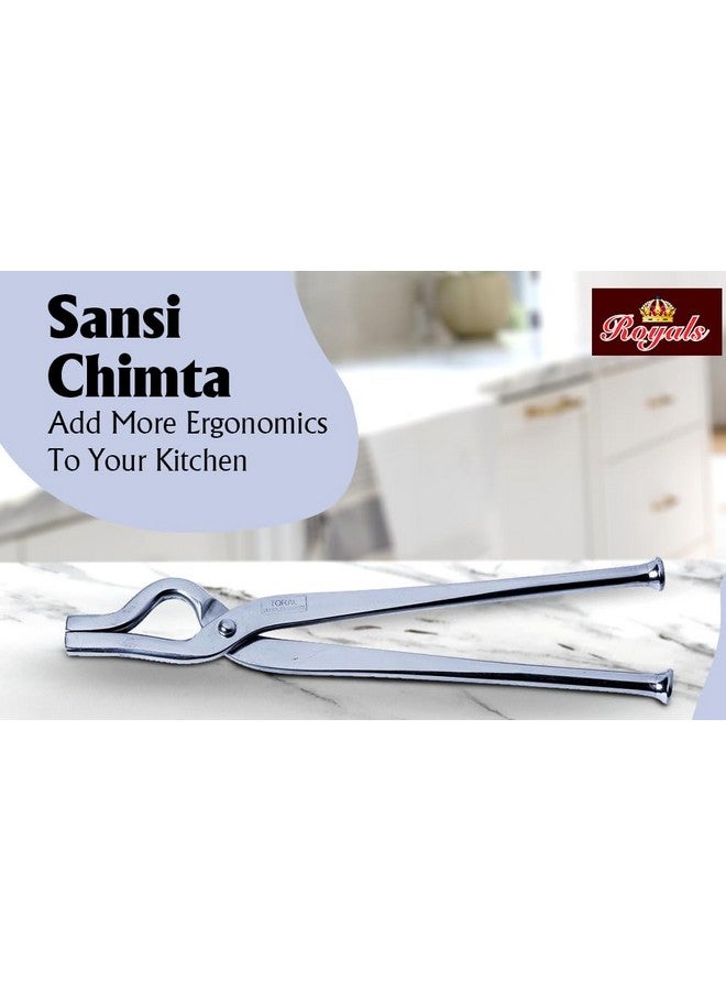 ROYALS ملقط ستانلس ستيل من جانب واحد من رويالز، سانسي، ملقط، أداة مطبخ، شيمتا - Image 2
