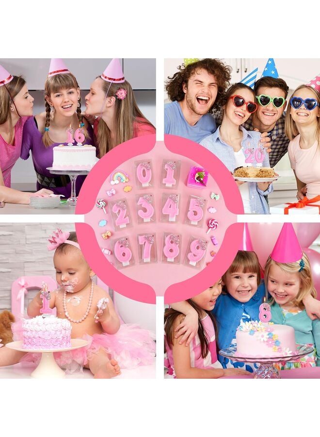 LAMAY Pink Crown Birthday Number Candles, Cake Topper, Perfect for Girls and Women's Parties, Anniversary Celebrations (Number 3) - Image 2