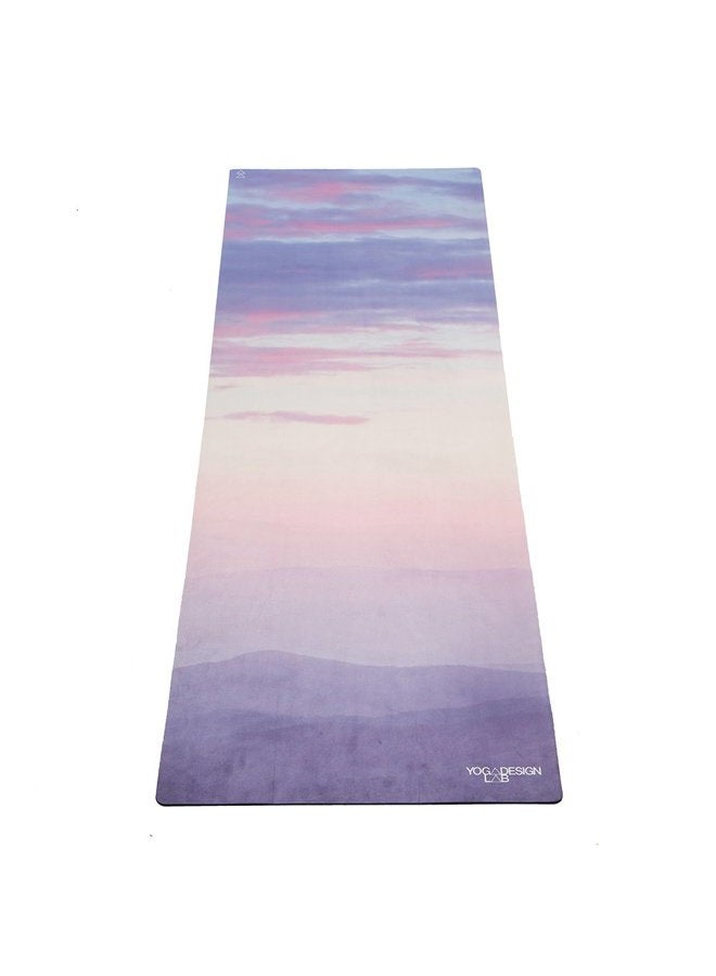 YOGA DESIGN LAB Combo Yoga Mat, Non-Slip, Mat/Towel, Good Grip with a Lot of Sweat, Natural Rubber, with Carry Strap (Breathe, 5.5 mm) - Image 1