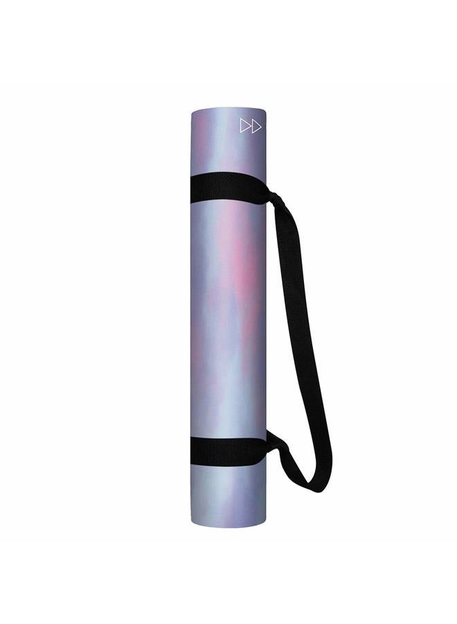 YOGA DESIGN LAB Combo Yoga Mat, Non-Slip, Mat/Towel, Good Grip with a Lot of Sweat, Natural Rubber, with Carry Strap (Breathe, 5.5 mm) - Image 3