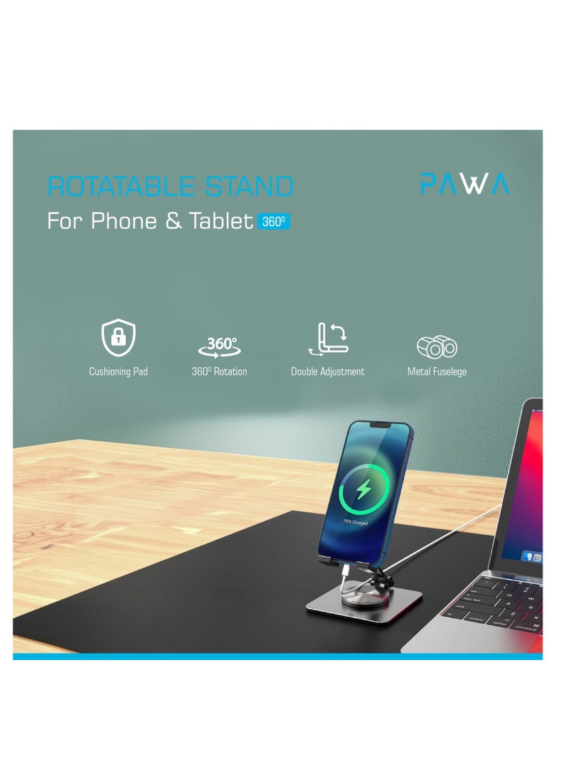 Pawa 360 Rotatable & Foldable Stand for Mobile & Tablet
