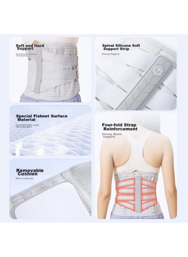 JD.com Jd Jingzao Medical Waist Support Belt For Herniated Disc, Lumbar Muscle Strain, Post-surgery Spine Support, Long-sitting Waist Brace, Size L  - Image 1