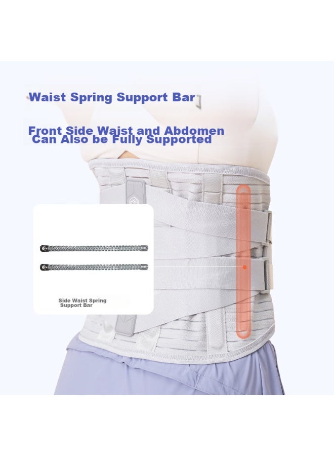 JD.com Jd Jingzao Medical Waist Support Belt For Herniated Disc, Lumbar Muscle Strain, Post-surgery Spine Support, Long-sitting Waist Brace, Size L  - Image 4