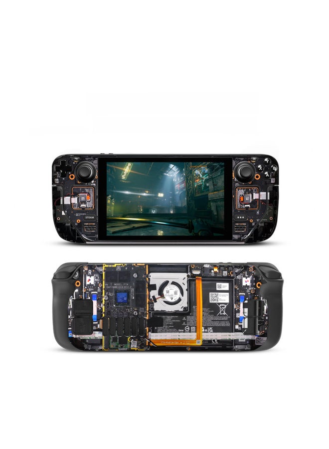 general Suitable For Steam Deck Game Machine Stickers Anti-scratch Good NS Pain Stickers Creative Cartoon Steam Deck Pain Stickers-Color:AL-SDQB-017-CX - Image 3