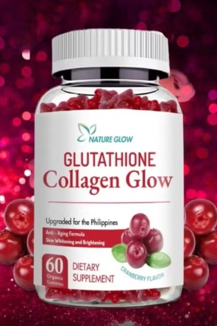 Nature Glow Glutathione & Collagen Gummies – Antioxidant Complex for Skin, Hair & Wellness – 60 Pieces - Image 1
