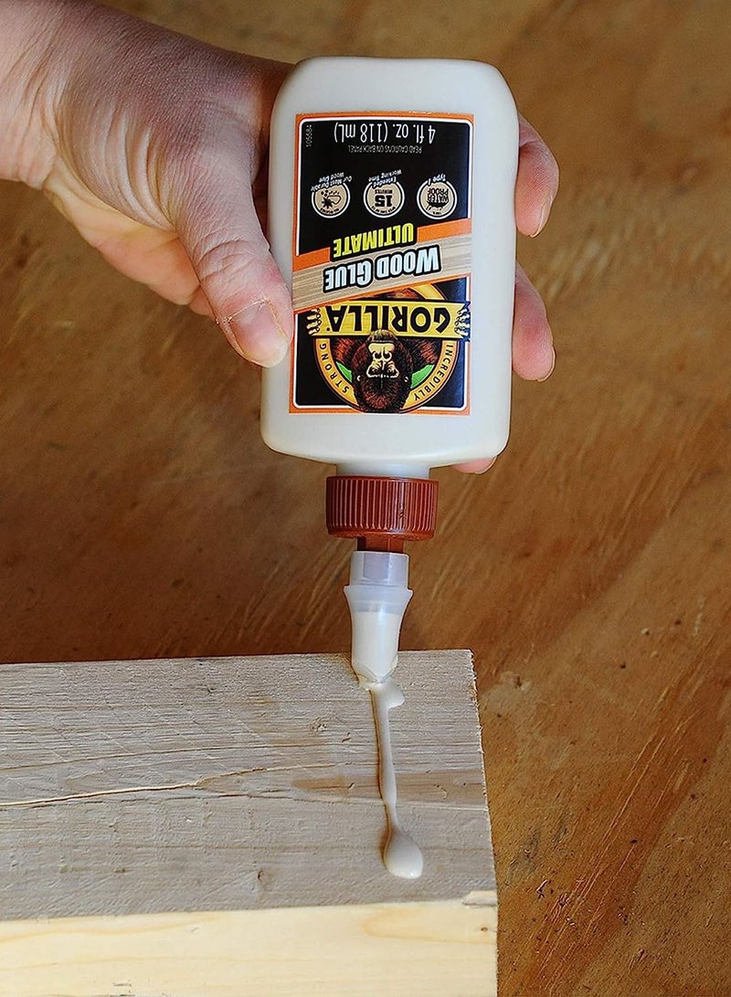 Gorilla Gorilla Ultimate Waterproof Wood Glue, 4 Ounce  - Image 4