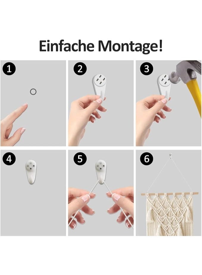 انتيكيانو جدارية مكرمية أنيقة بتصميم متدرج ولمسات بوهو دافئة تضيف إحساسًا بالراحة والجمال إلى أي مساحة – 40 × 70 سم - Image 4