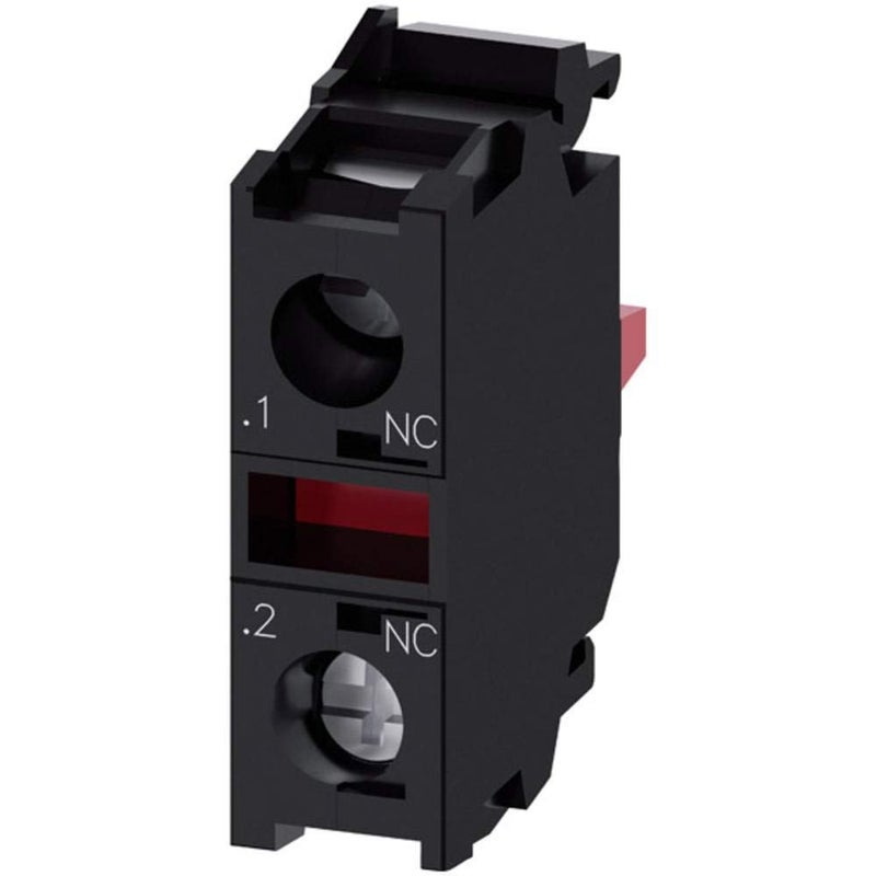 SIEMENS سيمنز 3SU14001AA101CA0 وحدة الاتصال مع عنصر اتصال واحد 1Nc طرف لولبي لتركيب لوحة أمامية - Image 1