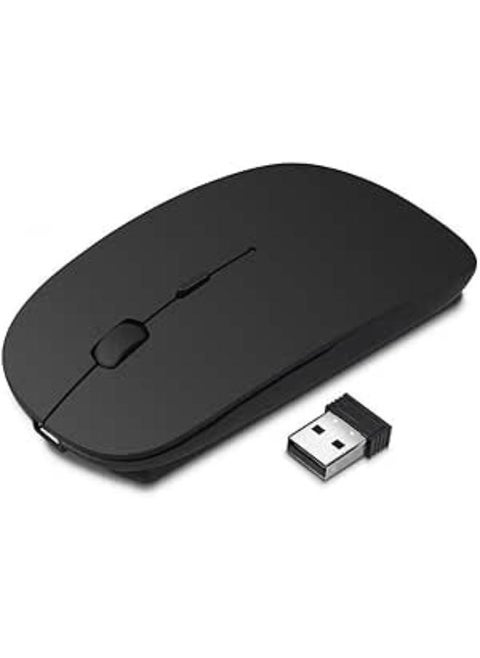 Karrong Wireless Mouse Rechargeable USB Wireless Mouse Quiet Click Wireless Mouse for Laptop PC Computer Black" )