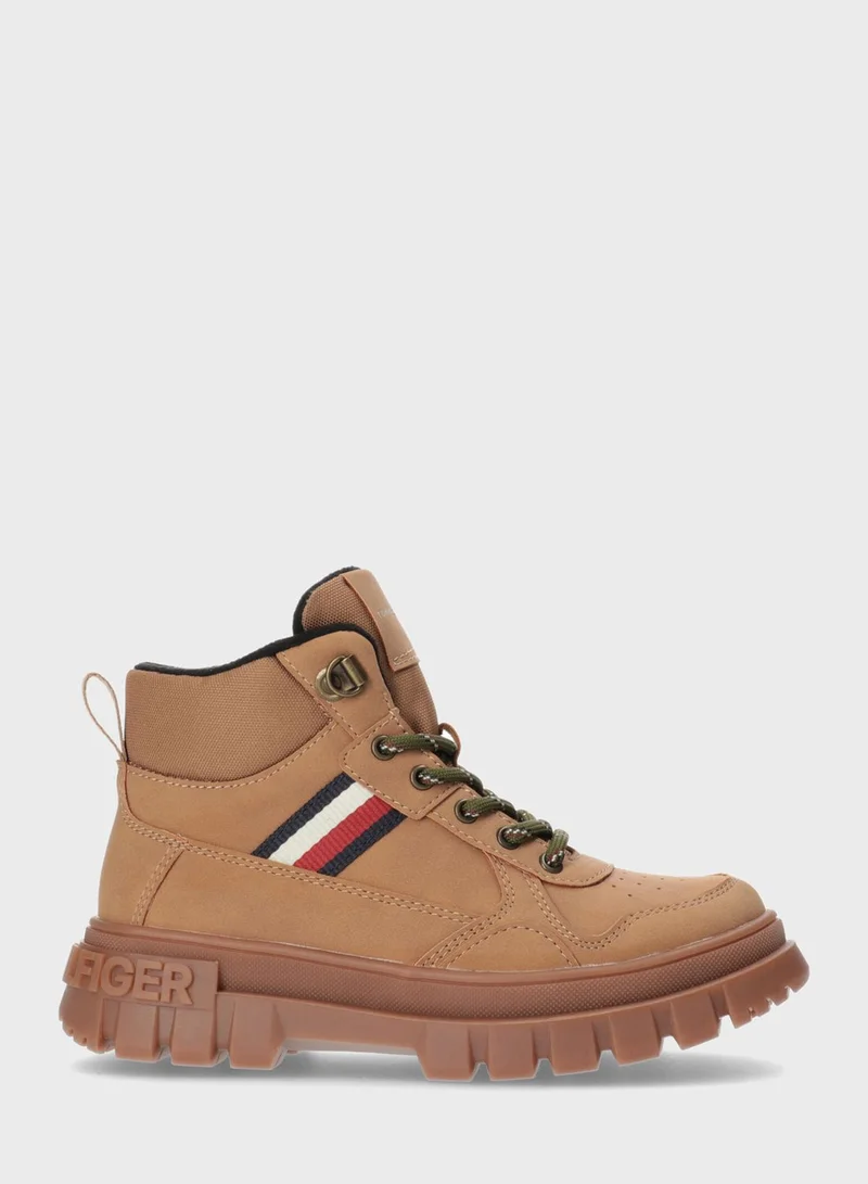 TOMMY HILFIGER Kids Lace Up Boots