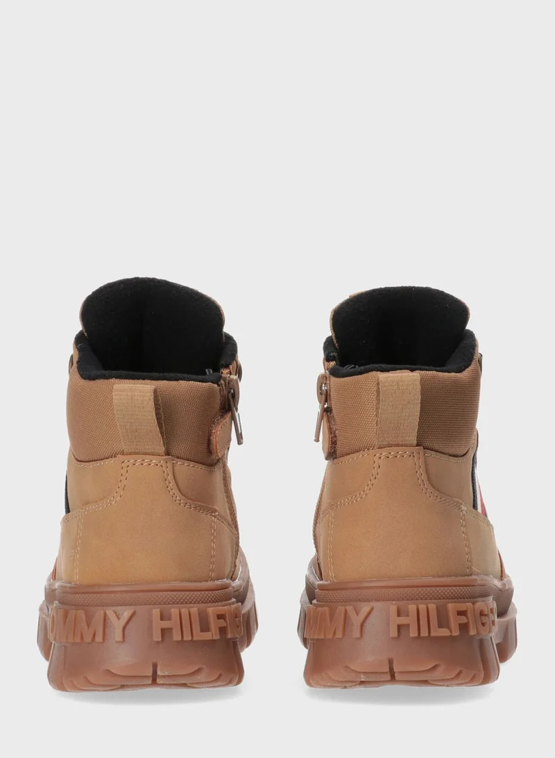 TOMMY HILFIGER Kids Lace Up Boots
