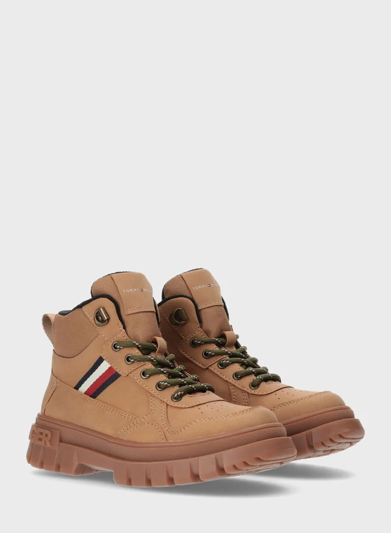 TOMMY HILFIGER Kids Lace Up Boots