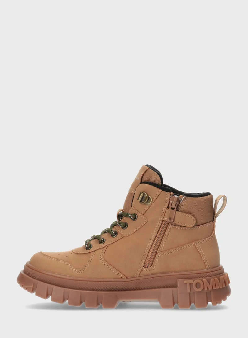 TOMMY HILFIGER Kids Lace Up Boots