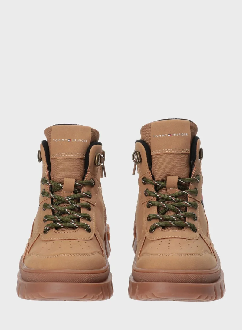 TOMMY HILFIGER Kids Lace Up Boots