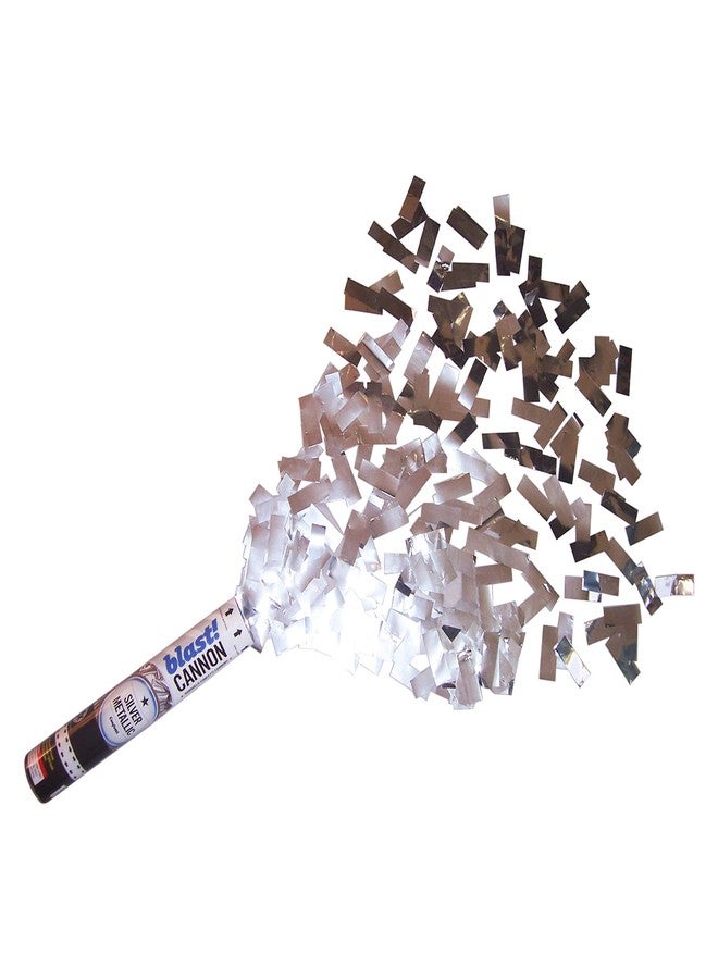 SFX 2 Pack Silver Confetti Cannons for Indoor/Outdoor Celebration, New Years, Birthday, Surprise Party, Baby Shower, Graduation, Wedding, Festival, Anniversary, Event and Party Supplies - Image 3