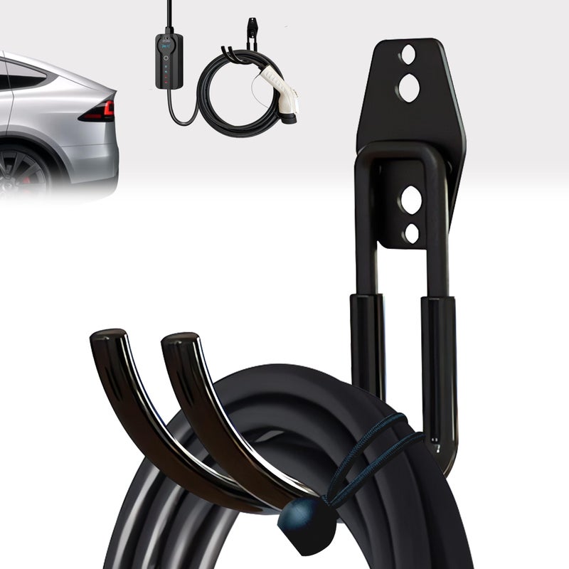 Nexoroot EV Charger Holder Wall Mount HeavyDuty JHook for Cable Retractor Durable Steel Hook for IndoorOutdoor Use Electric Vehicle Cord Organizer Accessory - Image 2