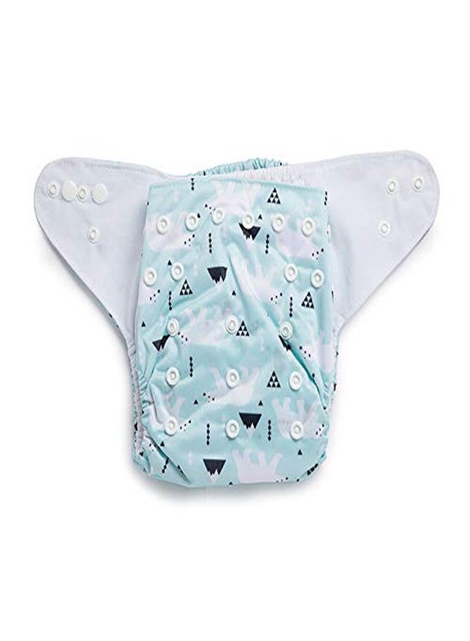 Kicks & Crawl Snowy Bear Reusable and Washable Cloth Diaper - 100% Polyster - Image 2
