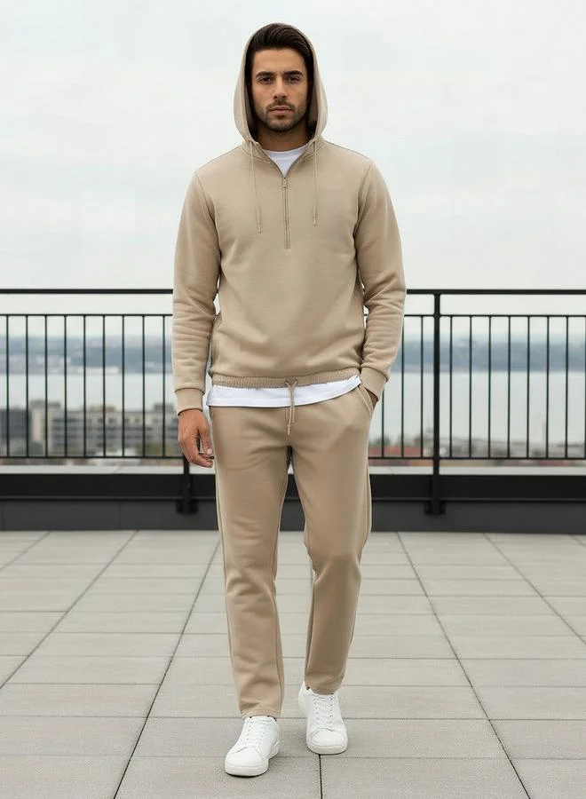 Iconic Iconic Men Zip Detail Scuba Sweatshirt