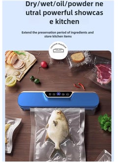 Generic HOT-SELLING Vacuum Sealer Machine Automatic Sealing for Food Preservation at Home and Restaurant，Dry &Moist Sealing Modes Built-in Cutter Starter Kit Easy Cleaning Compact Designr with 10 Vacuum Seal Bags  - Image 4