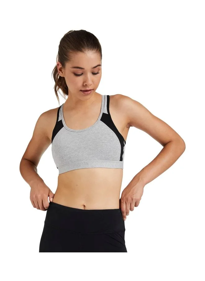 JOCKEY Jockey 1380 Women Wire free Padded Super Combed Cotton Elastane Stretch Printed Full Coverage Racer Back Styling Active Bra with Stay Fresh and Moisture Move Treatment