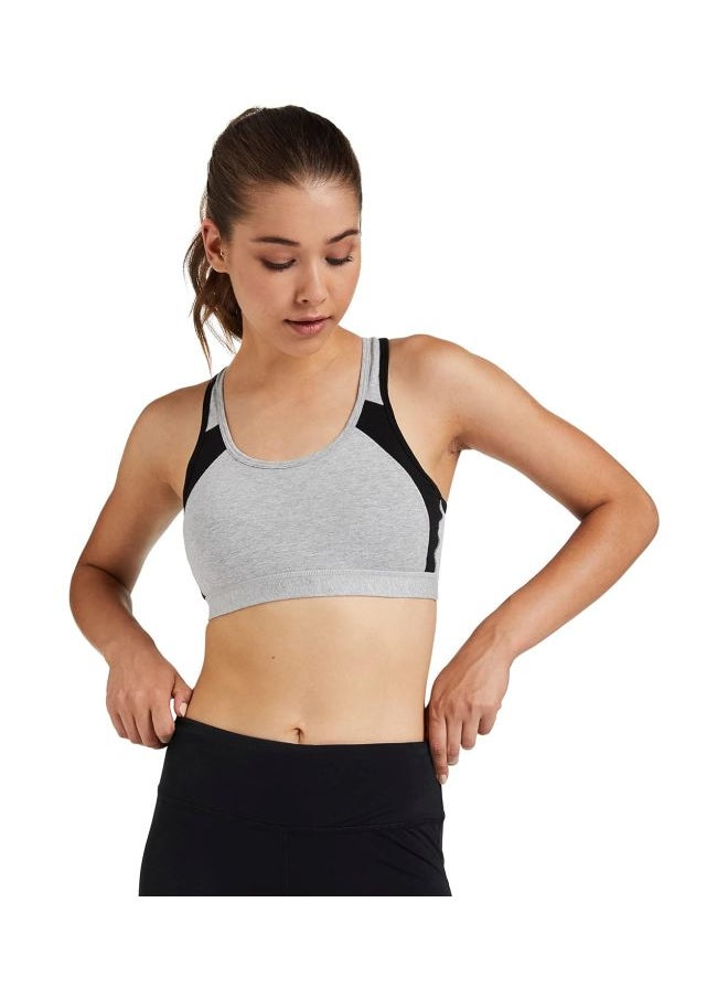 JOCKEY - Jockey 1380 Women Wire free Padded Super Combed Cotton Elastane Stretch Printed Full Coverage Racer Back Styling Active Bra with Stay Fresh and Moisture Move Treatment - Image 1