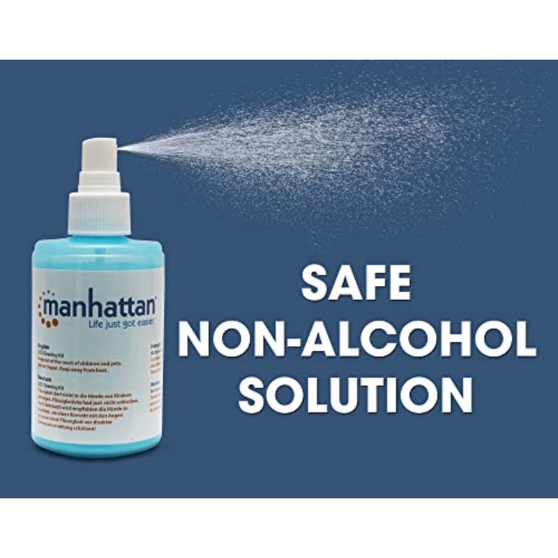 Screen and Keyboard Cleaner Kit 6.75 oz - Non-Alcohol Cleaning Spray with Microfiber Cloth and Keyboard Brush - for TV, Computer, Laptop, Monitor, LED, LCD, Electronic Devices - 421027 - Image 3