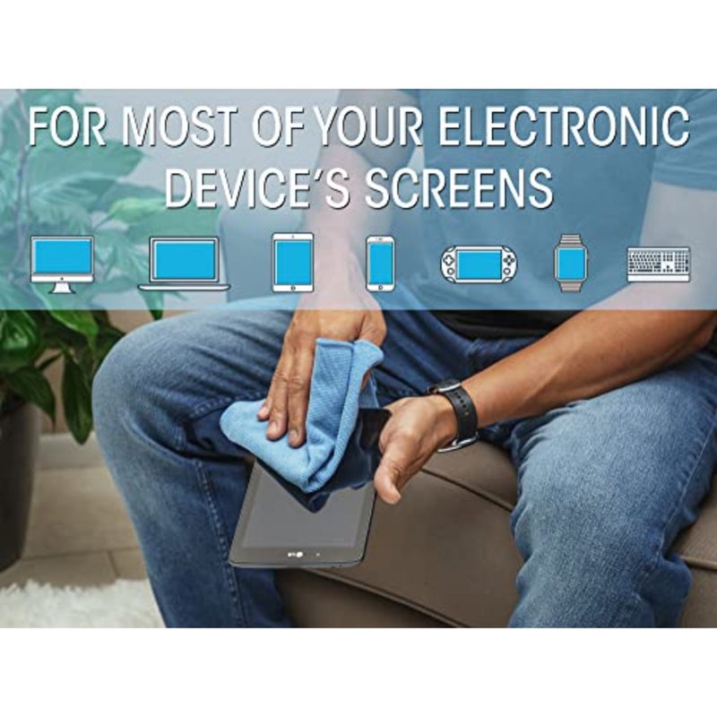 Screen and Keyboard Cleaner Kit 6.75 oz - Non-Alcohol Cleaning Spray with Microfiber Cloth and Keyboard Brush - for TV, Computer, Laptop, Monitor, LED, LCD, Electronic Devices - 421027 - Image 5