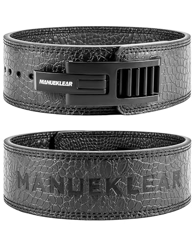 M MANUEKLEAR MANUEKLEAR Lifting Belt Lever for Men Women, 10mm Quick Locking Lever Belt Weightlifting with Adjustable Buckle, Lever Weight Lifting Belt for Powerlifting & Deadlifts - Image 1