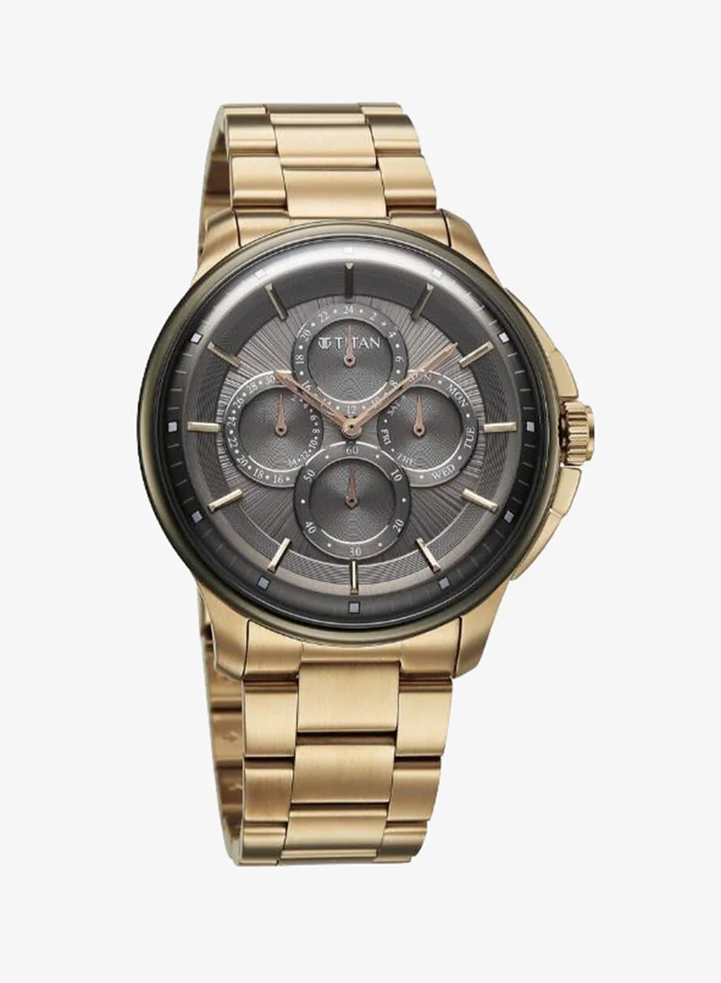 TITAN Men's Stainless Steel Analog Watch 90217KM02 - 42 mm
