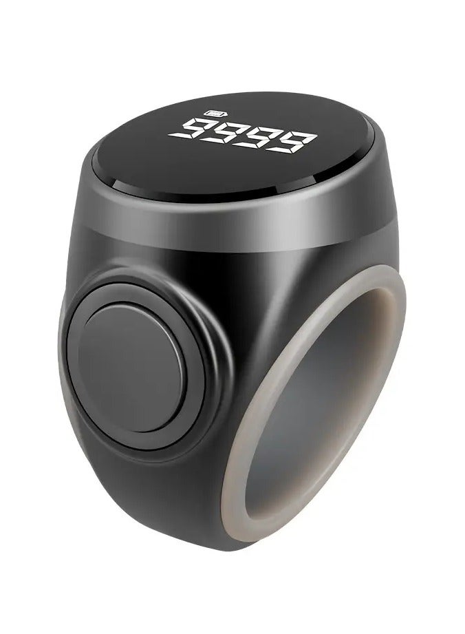 AROAQ An OLED Display Counting Ring, Tasbih, Featuring a Skin-Friendly Adjustable Silicone Ring, Easy to Use, Simple to Operate, Equipped with a TYPE-C Charging Port for Extended Standby Time.  - Image 1