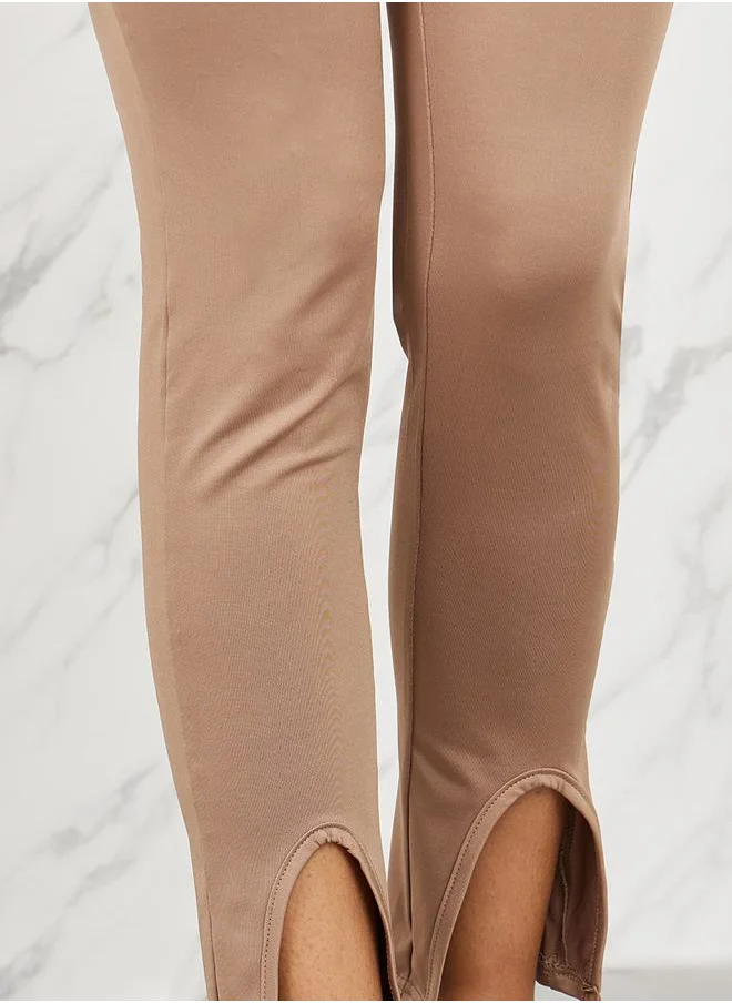 Styli Curved Hem Ankle Length Legging