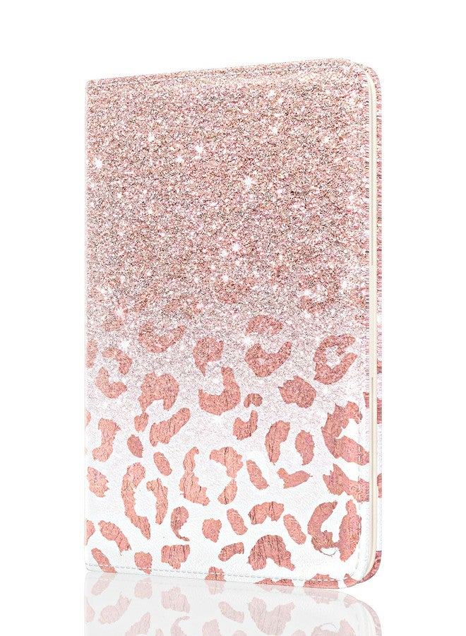 Rouidr Womens Wallet, RFID Small Wallet for Women, Cute Slim Bifold Leather Pocket Credit Card Wallet Ladies Mini Purse with Zipper Coin Pocket & ID Window, Pink Leopard, 4.29 x 3.58 x 0.59 inches - Image 1