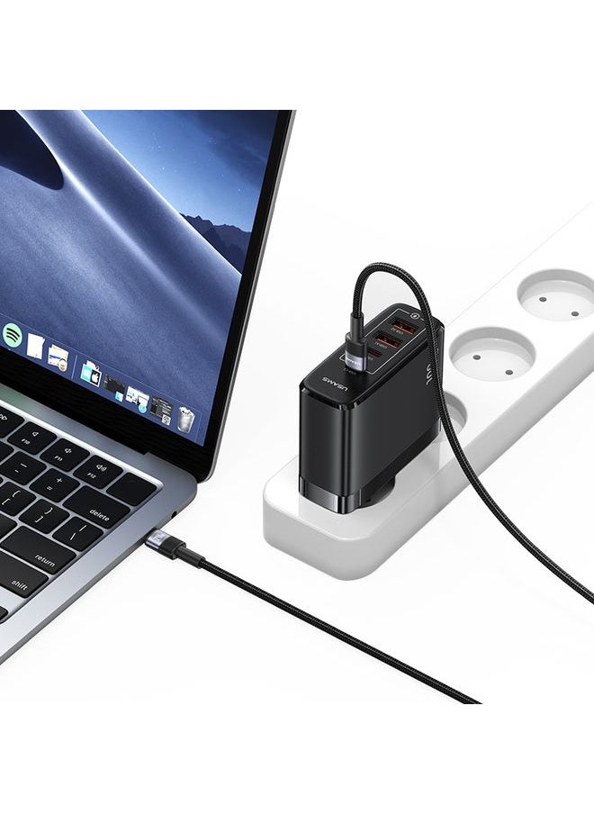 Usams - USAMS SJ727 240W USB-C / Type-C to USB-C / Type-C Aluminum Alloy Data Cable, Length: 1.2m(Tarnish) - Image 1