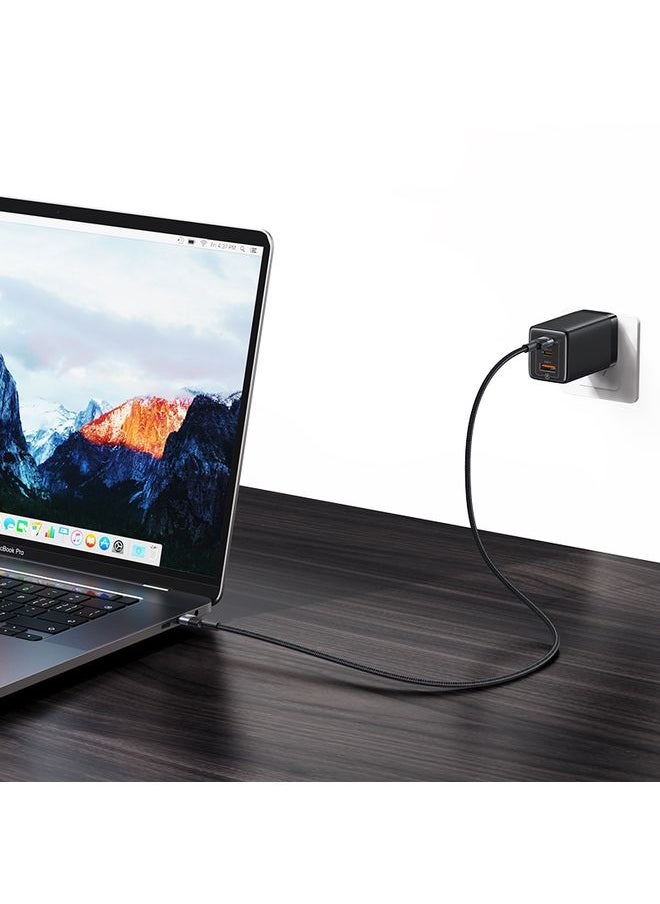 Usams - USAMS SJ727 240W USB-C / Type-C to USB-C / Type-C Aluminum Alloy Data Cable, Length: 1.2m(Tarnish) - Image 1