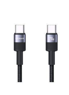 USAMS SJ727 240W USB-C / Type-C to USB-C / Type-C Aluminum Alloy Data Cable, Length: 1.2m(Tarnish)