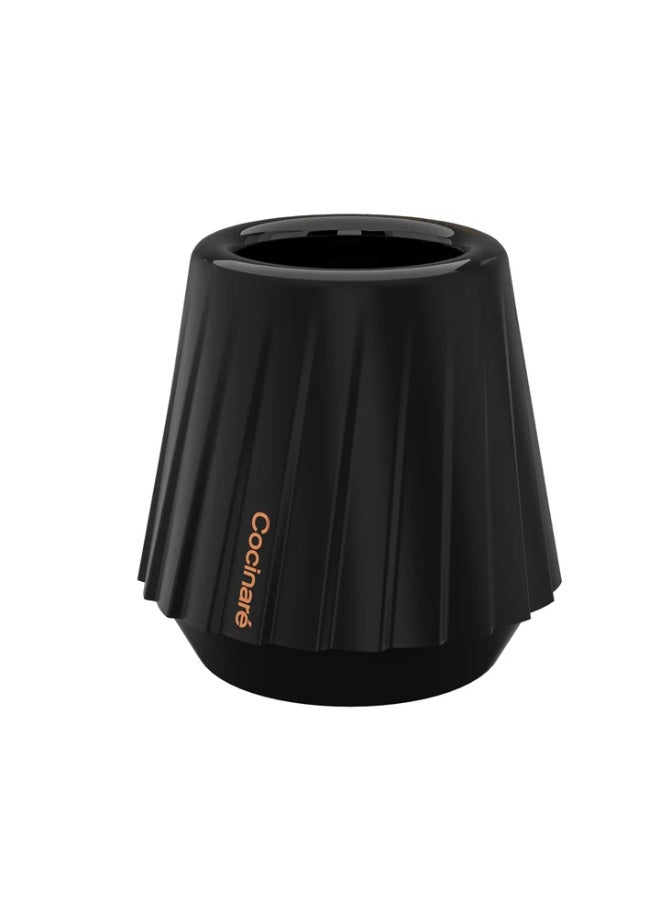 كوب إسبريسو Cocinare KissCup Crystal – فنجان ديميتاس للإسبريسو والقهوة المقطّرة والشاي (مجموعة السيراميك، أسود نيبيولا)