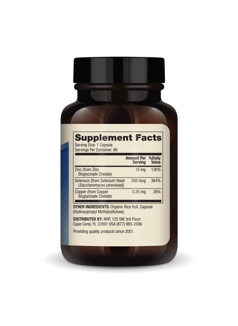 Dr. Mercola Zinc plus selenium 90 capsules dietary supplement  - Image 2