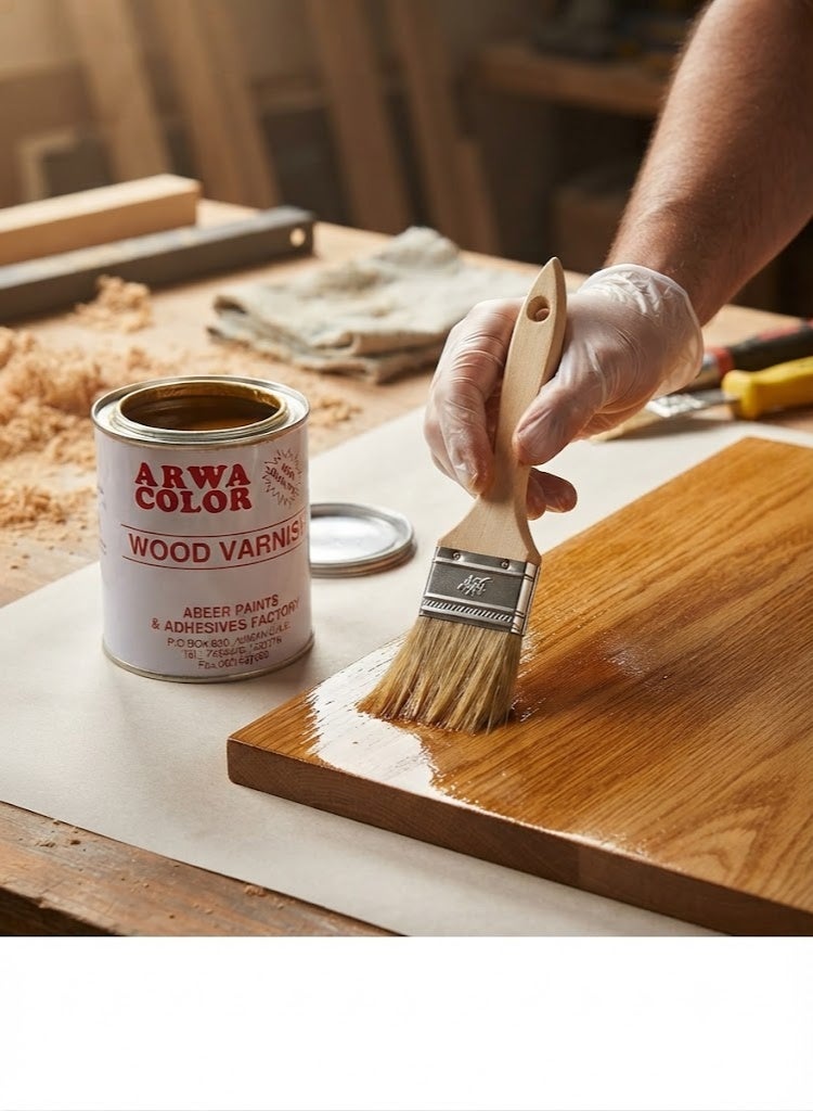 Arwa Color Wood Varnish for Furniture Wooden Hardware 750ml LIGHT PINE 505 - Image 3