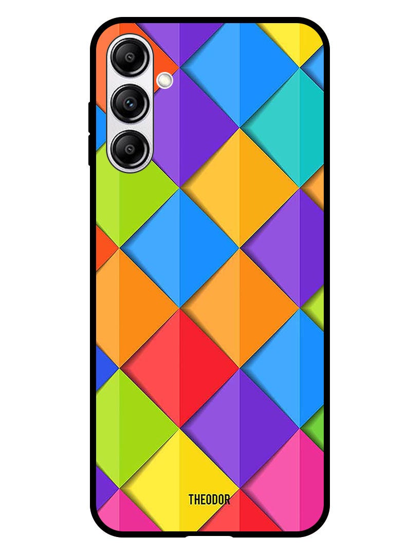 Theodor Protective Case Anti Scratch Shock Proof Bumper Cover For Samsung Galaxy M14 Squares - Image 1