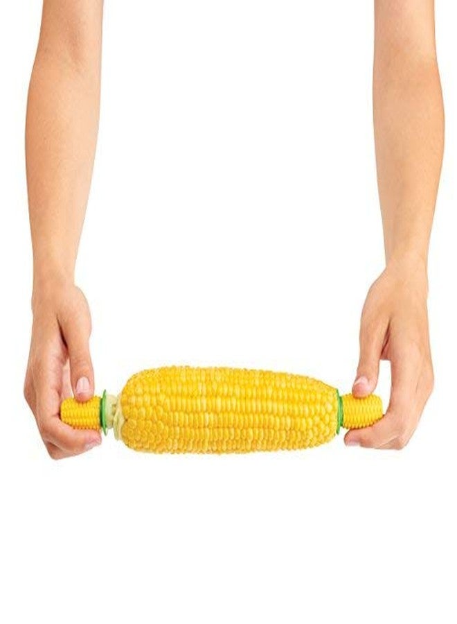 Kuhn Rikon Corn Holders - 8 Piece Set Yellow/Green, 2.75" x 1.2" - Image 3